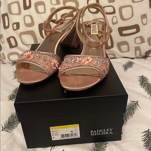 Badgley Mischka Pink Heels Elegant Design 9